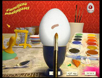 Игра, в которой вам нужно раскрасить по своему вкусу пасхальное яйцо. Можно сделать скриншот экрана и сохранить его. Управление осуществляется с помощью мыши